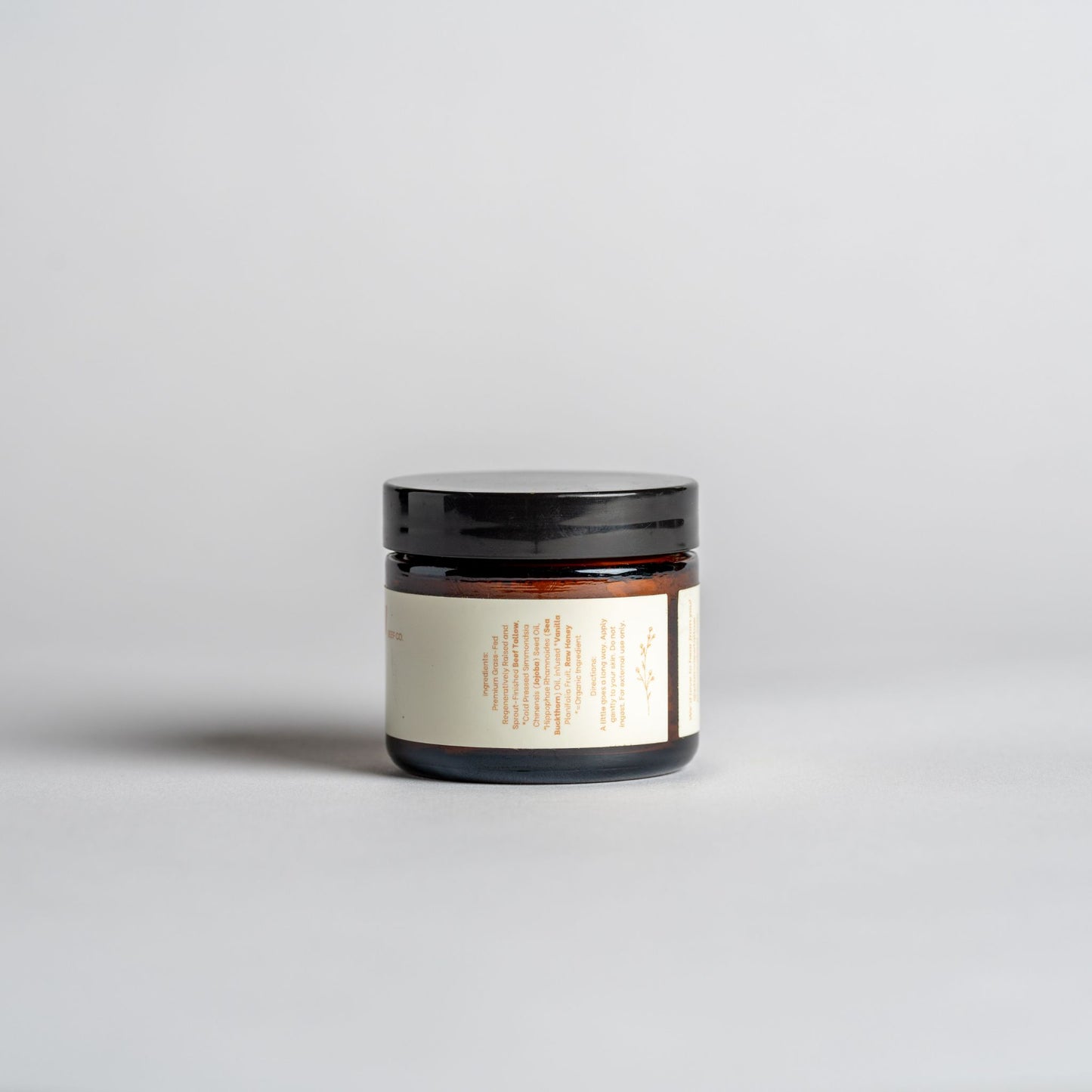 honey and vanilla tallow jar