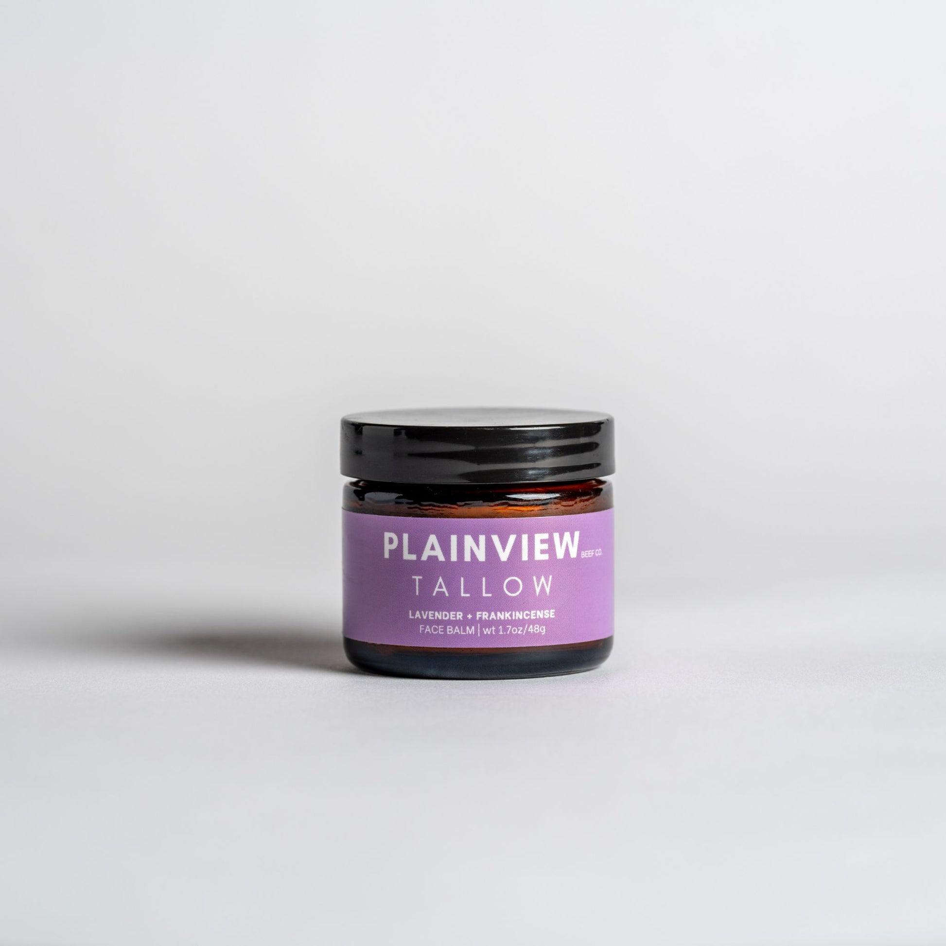 lavender and frankincense tallow face balm jar