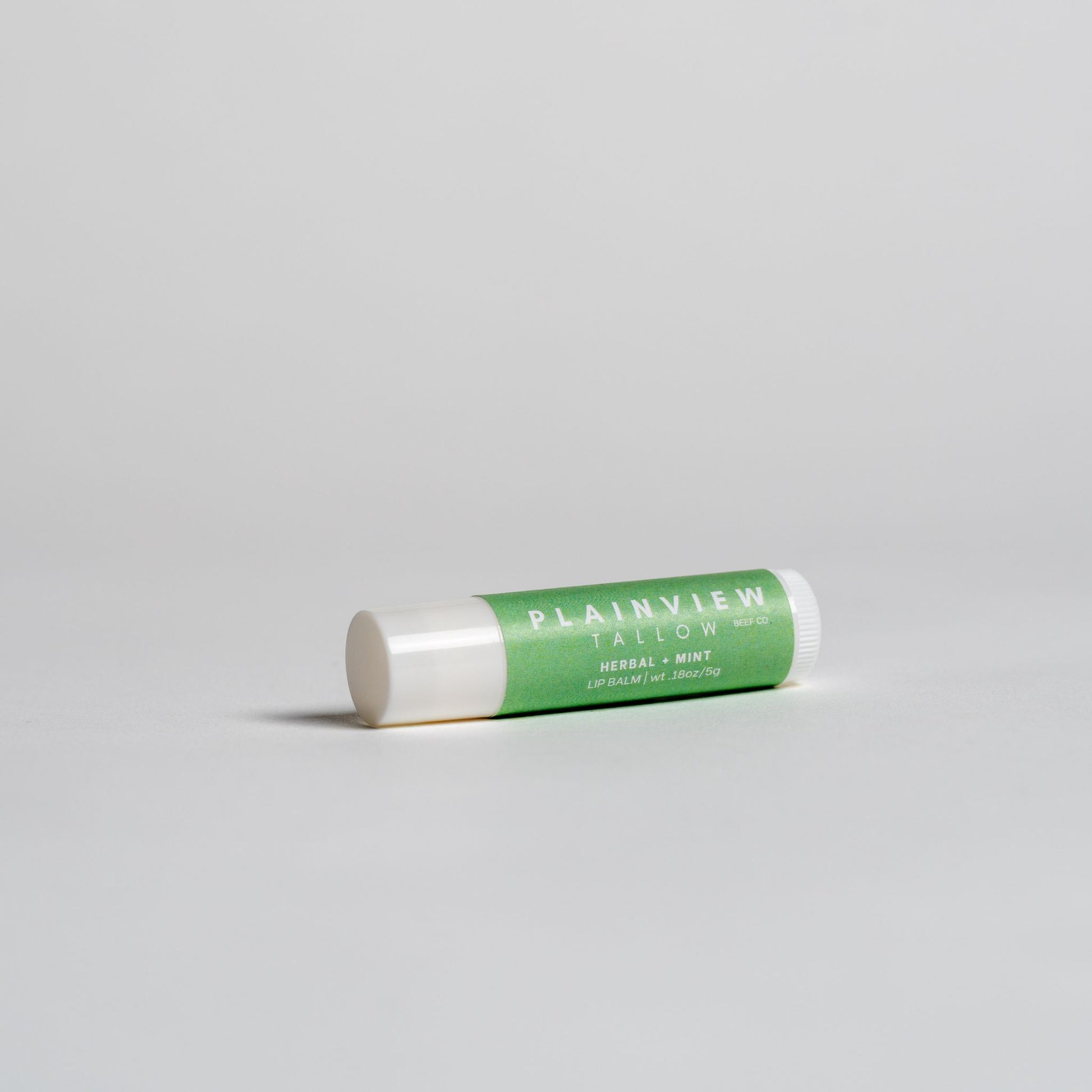 herbal and mint lip balm