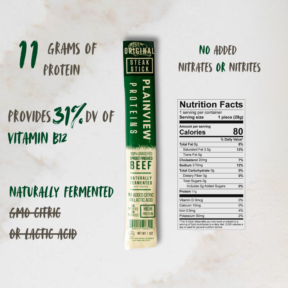 beef sticks with details