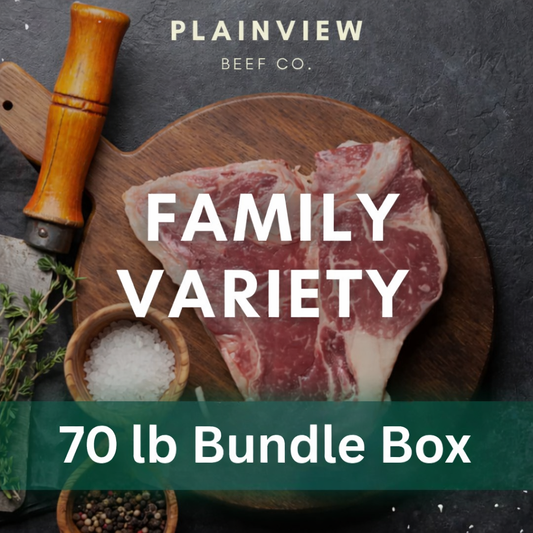1/8 Beef Box — Sprout-Finished Family Variety (~70 lbs)