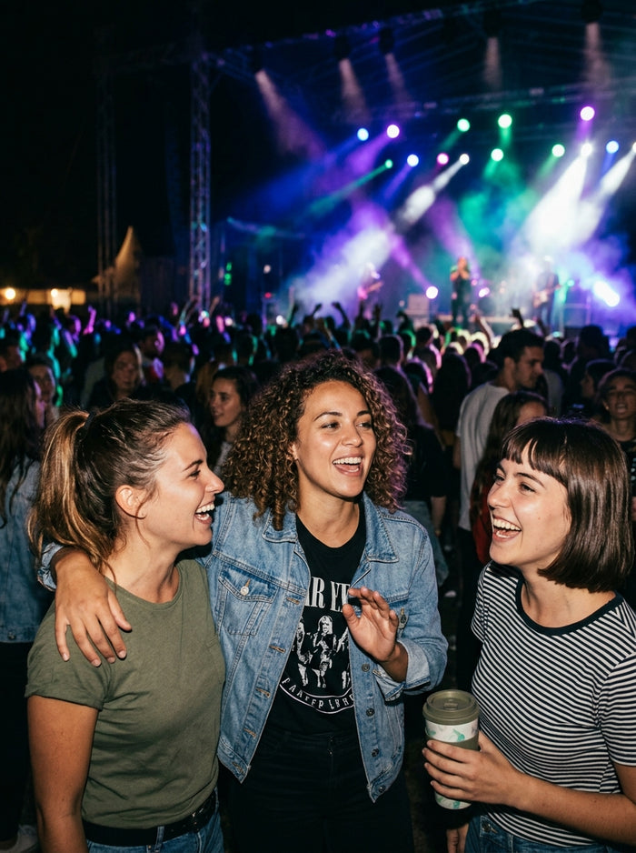 at  a gig